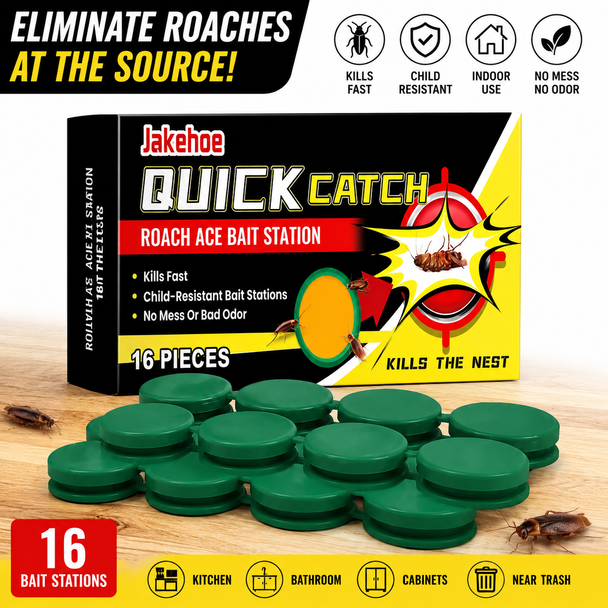 🪳 Quick Catch Roach Bait Station